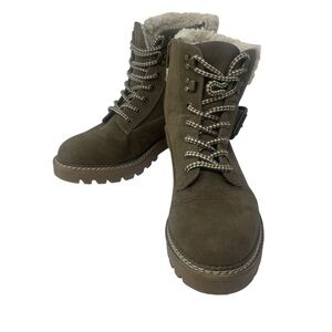 Universal Thread Women’s Faux Fur Lace Up Side Zip Up Boots Size 7.5